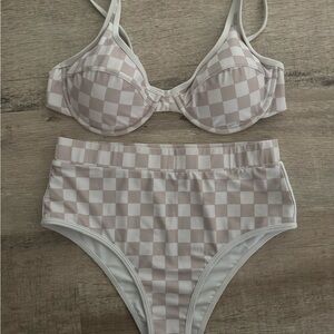 Checkered Bikini Set